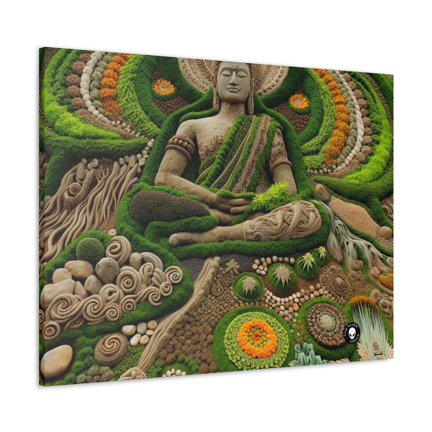 "Forest Mandala: A Harmony of Nature" - The Alien Canva Earth Art