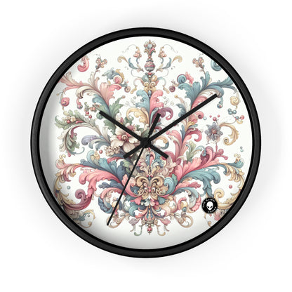 "Enchanted Elegance: A Rococo Garden Soirée" - The Alien Wall Clock Rococo