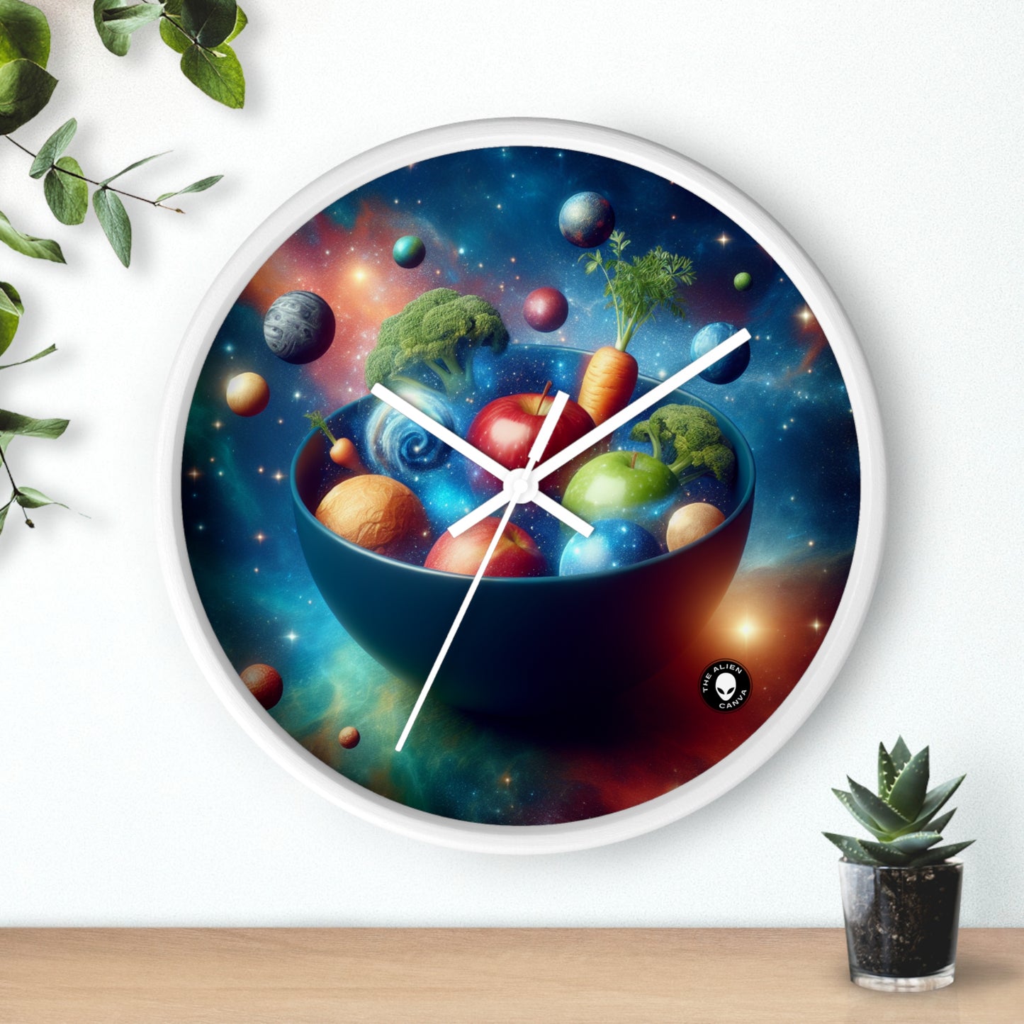 "Galactic Fruit Salad" - The Alien Wall Clock