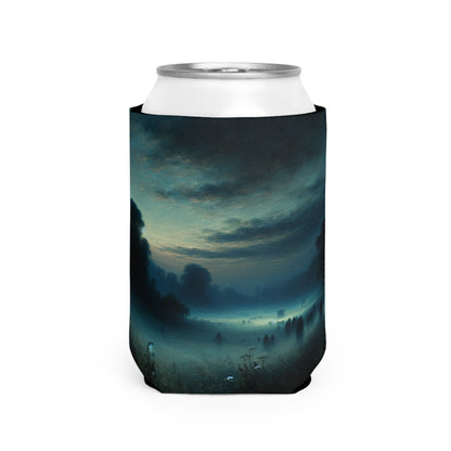 "Misty Twilight: A Tonalism Journey into Silent Serenity" - The Alien Can Cooler Sleeve Tonalism