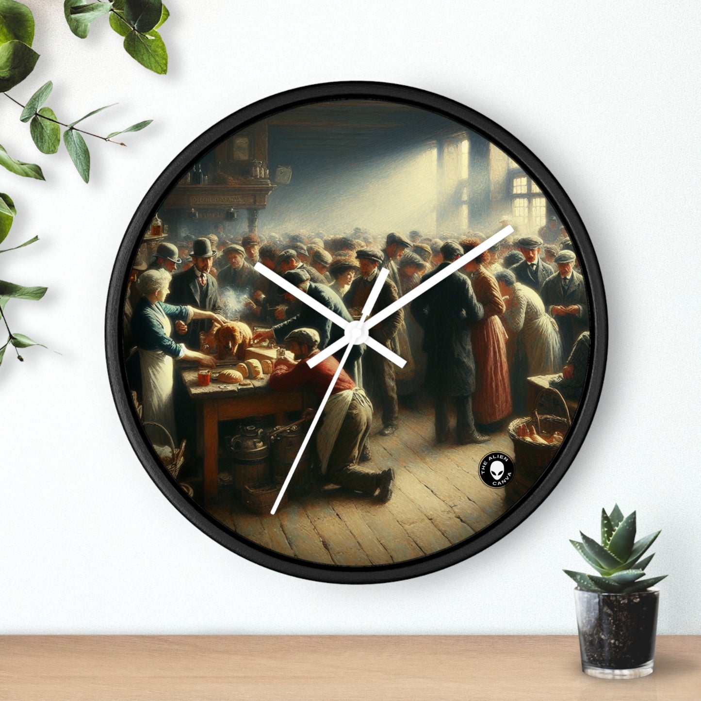 Title: "Conversations for Change" - The Alien Wall Clock Social Realism