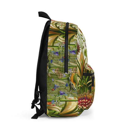 "Enchanted Garden: A Whimsical Scene" - The Alien Backpack