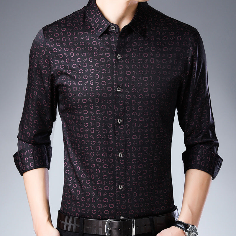 Camisa holgada estampada