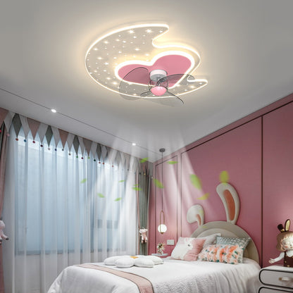 Overhead Fan Light In Children's Bedroom