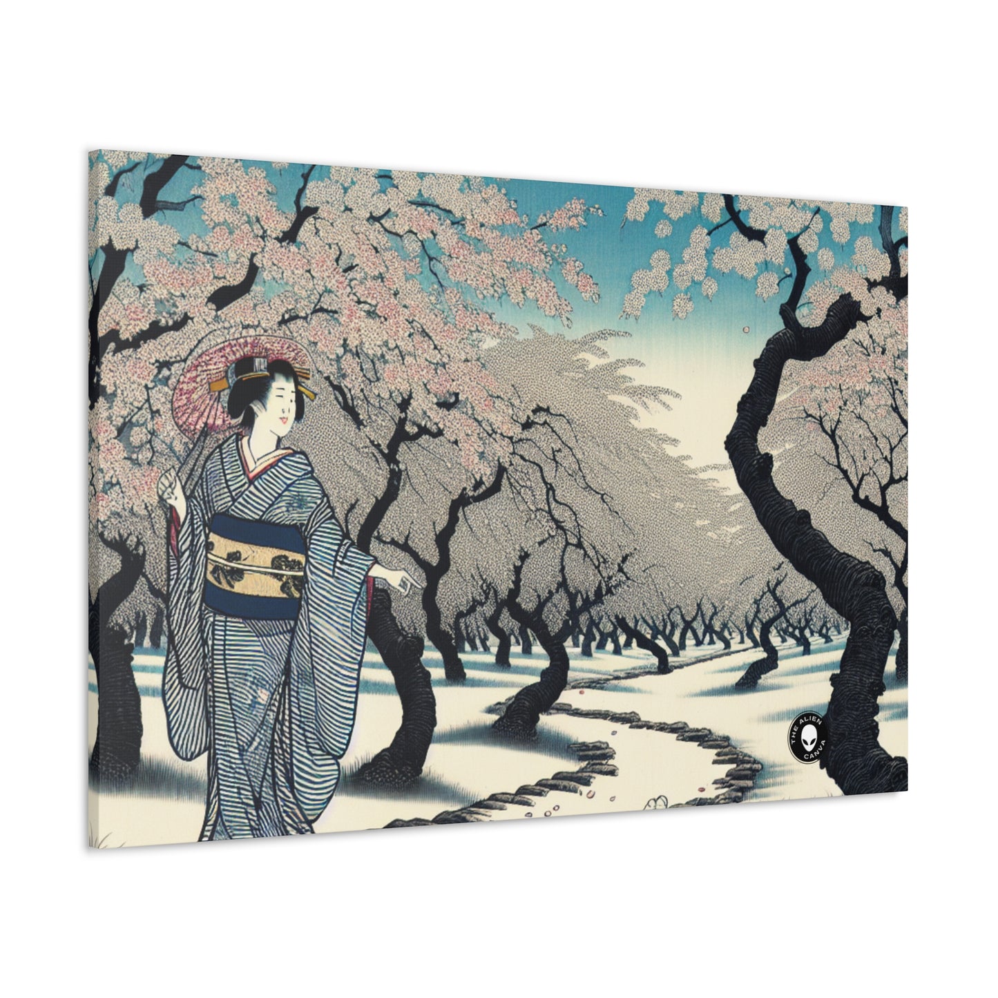 "Blossoming Sky" - The Alien Canva Ukiyo-e (impression japonaise sur bois)