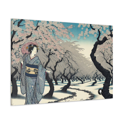 "Blossoming Sky" - The Alien Canva Ukiyo-e (impression japonaise sur bois)