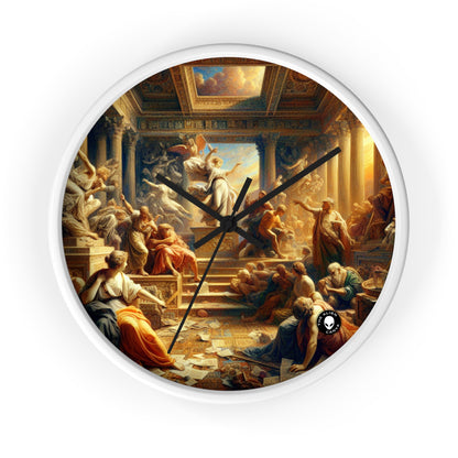 "Modern Renaissance: Leaders of Today" - The Alien Wall Clock Neoclassicism