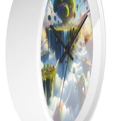 "Sky Islands: A Surreal Paradise" - The Alien Wall Clock