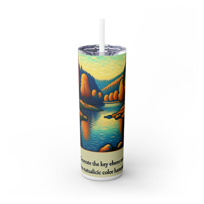 "Untamed Jungle: Expressive Fauvist Imagery" - The Alien Maars® Skinny Tumbler with Straw 20oz Fauvism