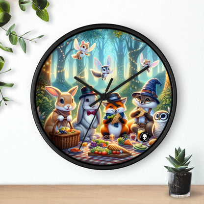 "Hats Off in the Enchanted Forest" - The Alien Wall Clock