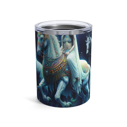 "Reino submarino encantado: sirenas y caballitos de mar" - Vaso Alien de 10 oz