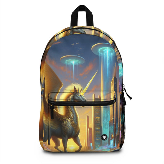 "Futuristic Fantasia: Mythical Being in the Metropolis" - The Alien Backpack