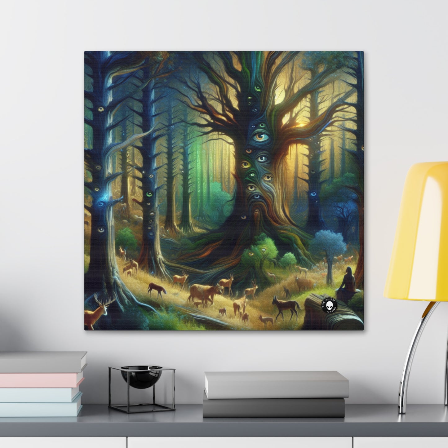 "Watchful Forest: The Trees with Eyes" - The Alien Canva