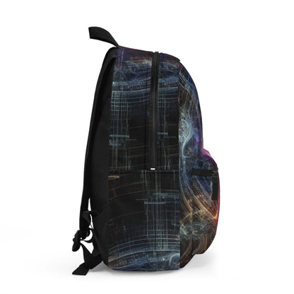 "Nature's Neon Metropolis: A Surreal Fusion of Technology and Greenery" - The Alien Backpack Digital Art