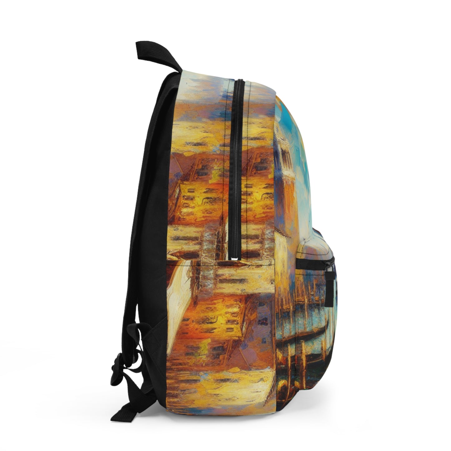 "Serenity in the City: Capturing the Golden Hour" - The Alien Backpack Impressionism