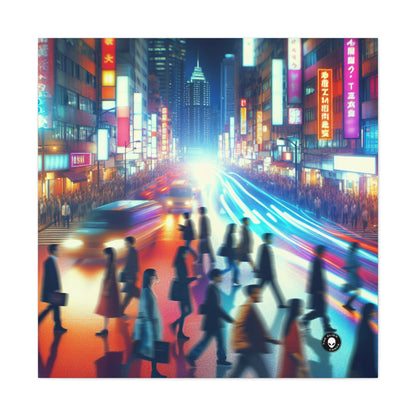 "Neon Night Street" - La Toile Alien