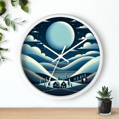 "Moonlit Haven" - The Alien Wall Clock