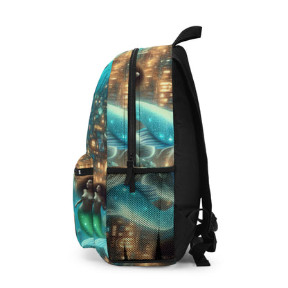 "Glimmering Depths: The Enchanted Underwater City" - The Alien Backpack