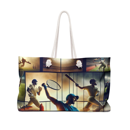 "Sports Synthesis: A Video Art Piece" - The Alien Weekender Bag Video Art Style