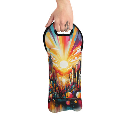 "Cityscape Sunrise" - Le sac fourre-tout Alien Wine Street Art / Style Graffiti