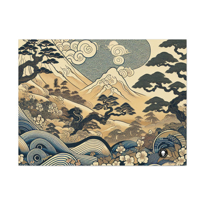 "Les rêves festifs d'Edo" - The Alien Canva Ukiyo-e (impression japonaise sur bois)