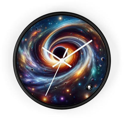 "Galactic Vortex: The Colorful Dance of Stars and Planets" - The Alien Wall Clock