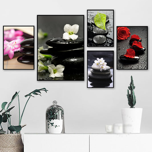 Impresión artística de pared, póster de orquídeas de Spa, imagen de pared