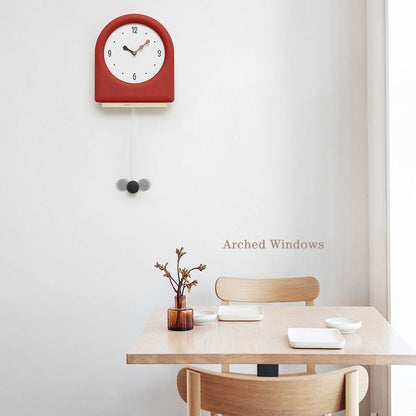 Home Living Room Fashion Punch-free Swing Clock