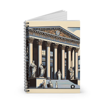 "Neoclassical Urban Elegance" - The Alien Spiral Notebook (Ruled Line) Neoclassicism