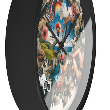 "NatureTech Metropolis: A Vision of Harmonious Coexistence" - The Alien Wall Clock Photomontage