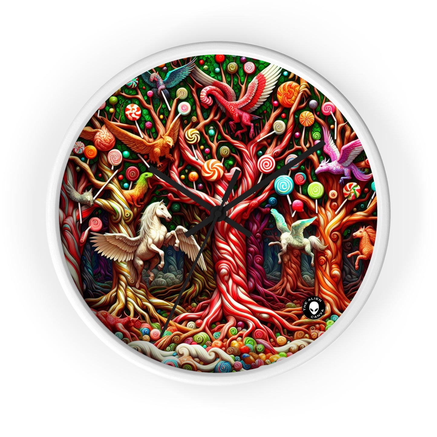 "Sweet Forest Whimsy" - L'horloge murale extraterrestre