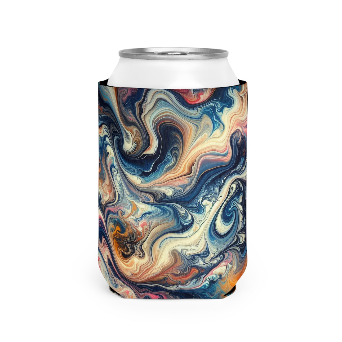 Exuberante selva tropical: vertido de acrílico inspirado en la belleza tropical - The Alien Can Cooler Sleeve Acrylic Pouring