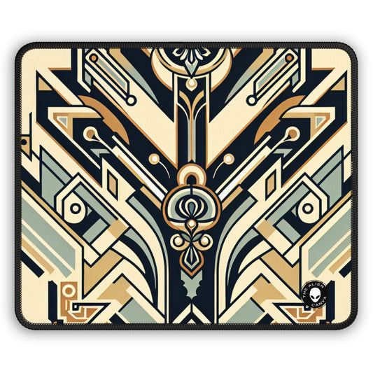 "Glamorous Nights: An Art Deco Cityscape" - The Alien Gaming Mouse Pad Art Deco