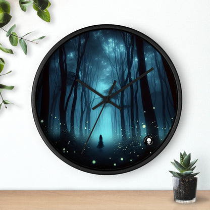 "Guided by Fireflies: A Forest's Secret Lightshow" - The Alien Wall Clock