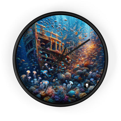 "Enigmatic Underwater World" - The Alien Wall Clock