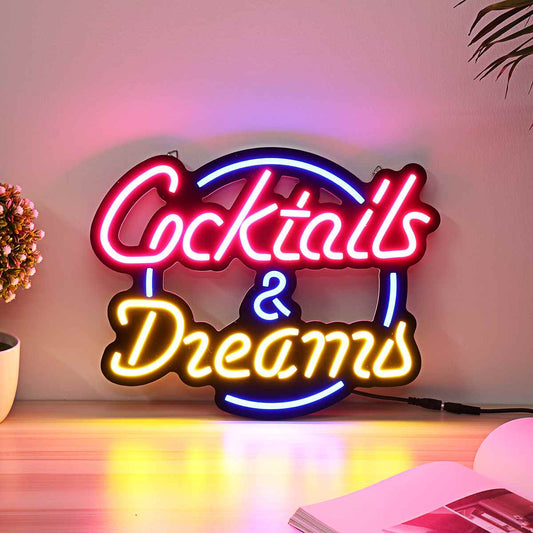 Neon Cocktail Tag