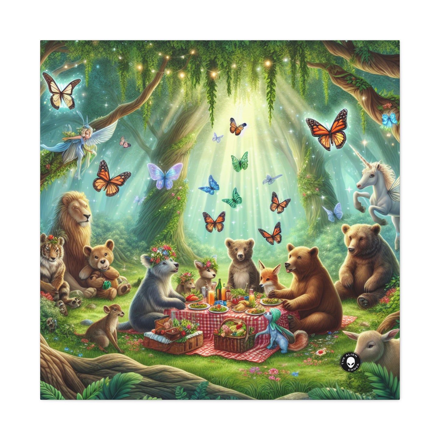 "Enchanted Forest Picnic" - The Alien Canva