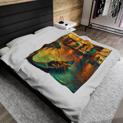 "Venetian Dreaming" - The Alien Velveteen Plush Blanket Venetian School Style