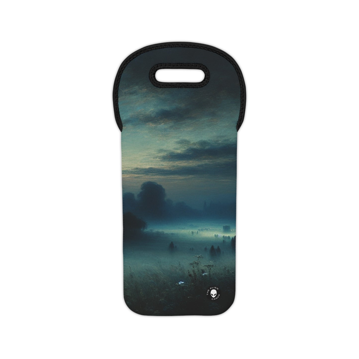 "Misty Twilight: A Tonalism Journey into Silent Serenity" - The Alien Wine Tote Bag Tonalism