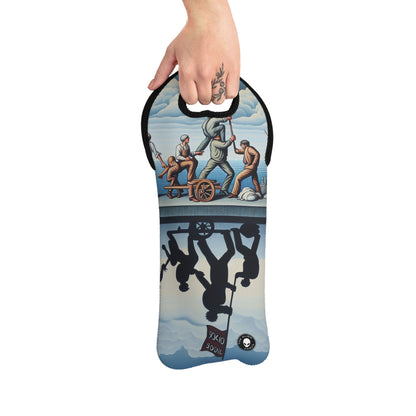 "Digital Dilemmas: Exploring the Human Condition in the Age of Technology" - The Alien Wine Tote Bag Social Realism
