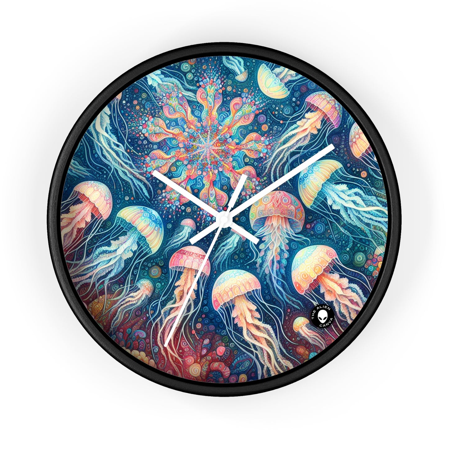 "Luminous Dance of the Deep" - The Alien Wall Clock