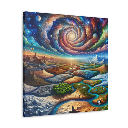 "Galactic Mosaic: A Surreal Landscape" - The Alien Canva