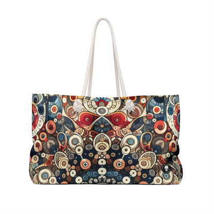 "Nature's Harmony: Floral Mandala Art" - The Alien Weekender Bag Pattern Art