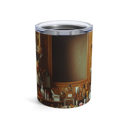 "The Vanity of Luxury: A Modernized Vanitas" - The Alien Tumbler 10oz Vanitas Painting