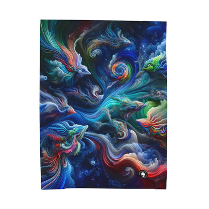 "Psychedelic Underwater Wonderland" - The Alien Velveteen Plush Blanket