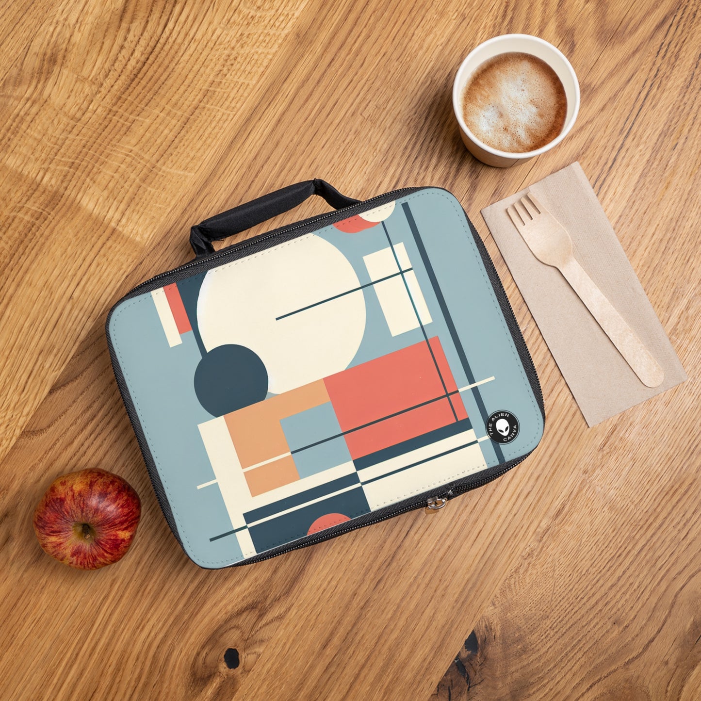 "Minimalistic Serenity: Tranquil Sunset Reflections"- The Alien Lunch Bag Minimalism