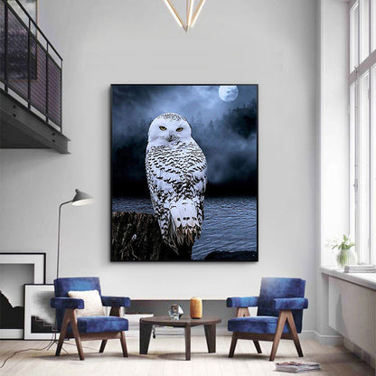 Night Owl Around Lake Resin Full Diy Diamond Painting Diamond Mosaic Beadwork Embroidery Gift Making Tools Diamond Pattern KBL