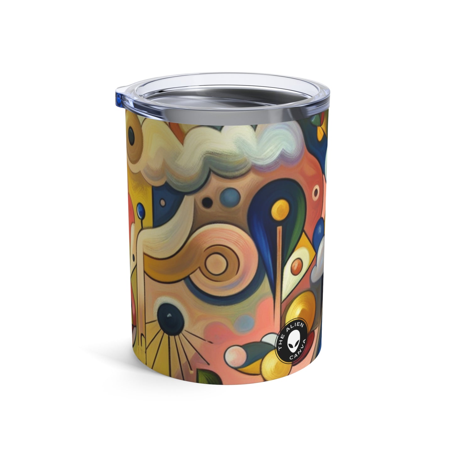 "Pequeña ciudad en una pecera" - The Alien Tumbler 10oz Surrealismo ingenuo