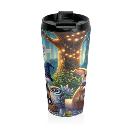 "Hats Off in the Enchanted Forest" - The Alien Stainless Steel Travel Mug