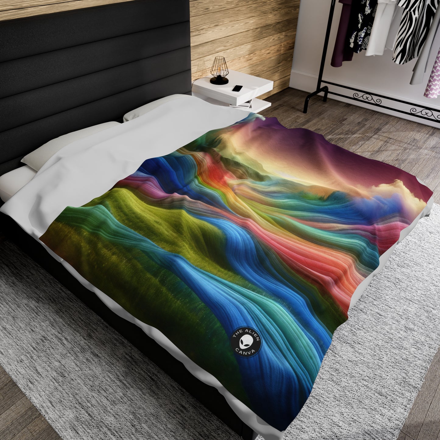 "Emotionally Charged Dreamscape" - The Alien Velveteen Plush Blanket